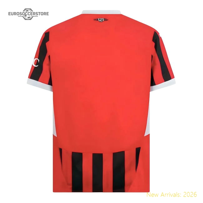 Ac Milan Home Premium Jersey Official Design Premium Fabric