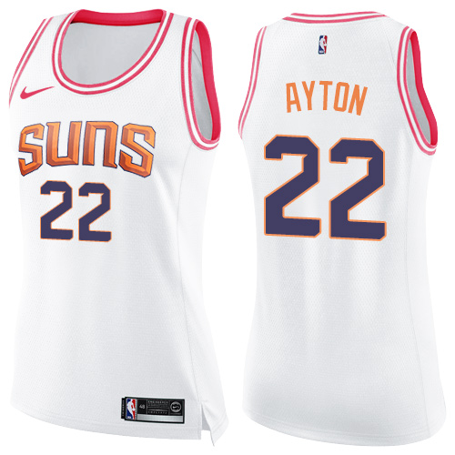 Suns Deandre Ayton #22 Official 2024 Icon NBA Swingman Jersey White