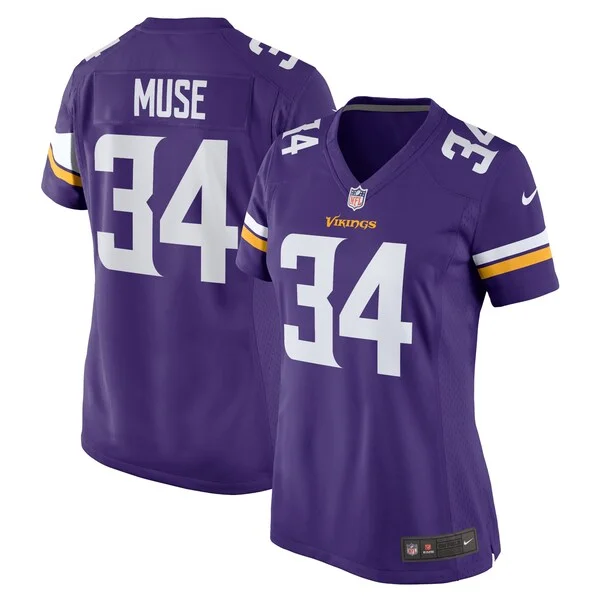 None Nick Muse Game Jersey - Purple | NFL Player Jersey | NFL Football