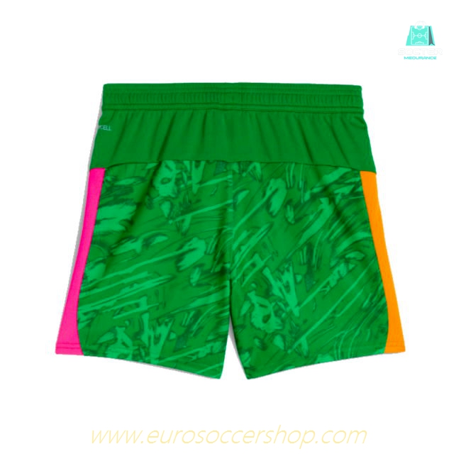 2025-2026 Man City Goalkeeper Away Shorts (Green) - Kids