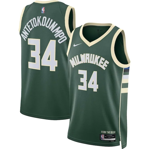 Giannis Antetokounmpo MIL Swingman Jersey - fashionable authentic -