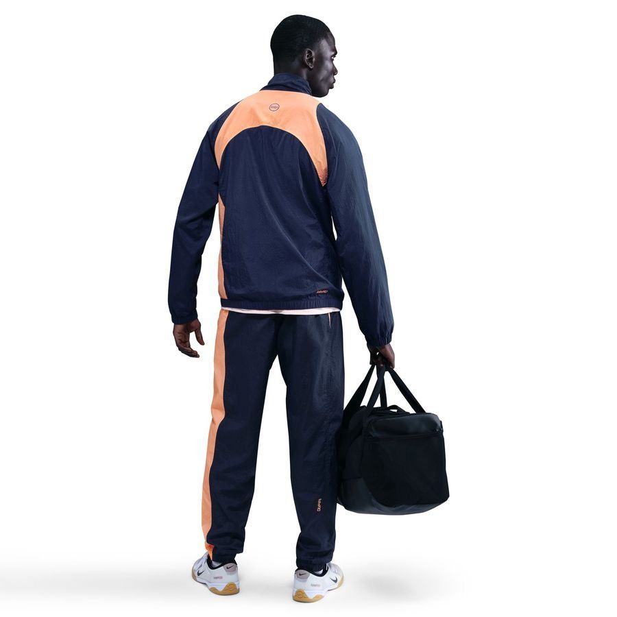 Barcelona Track Pants T90 Woven 3rd - Midnight Navy/Bright Mango