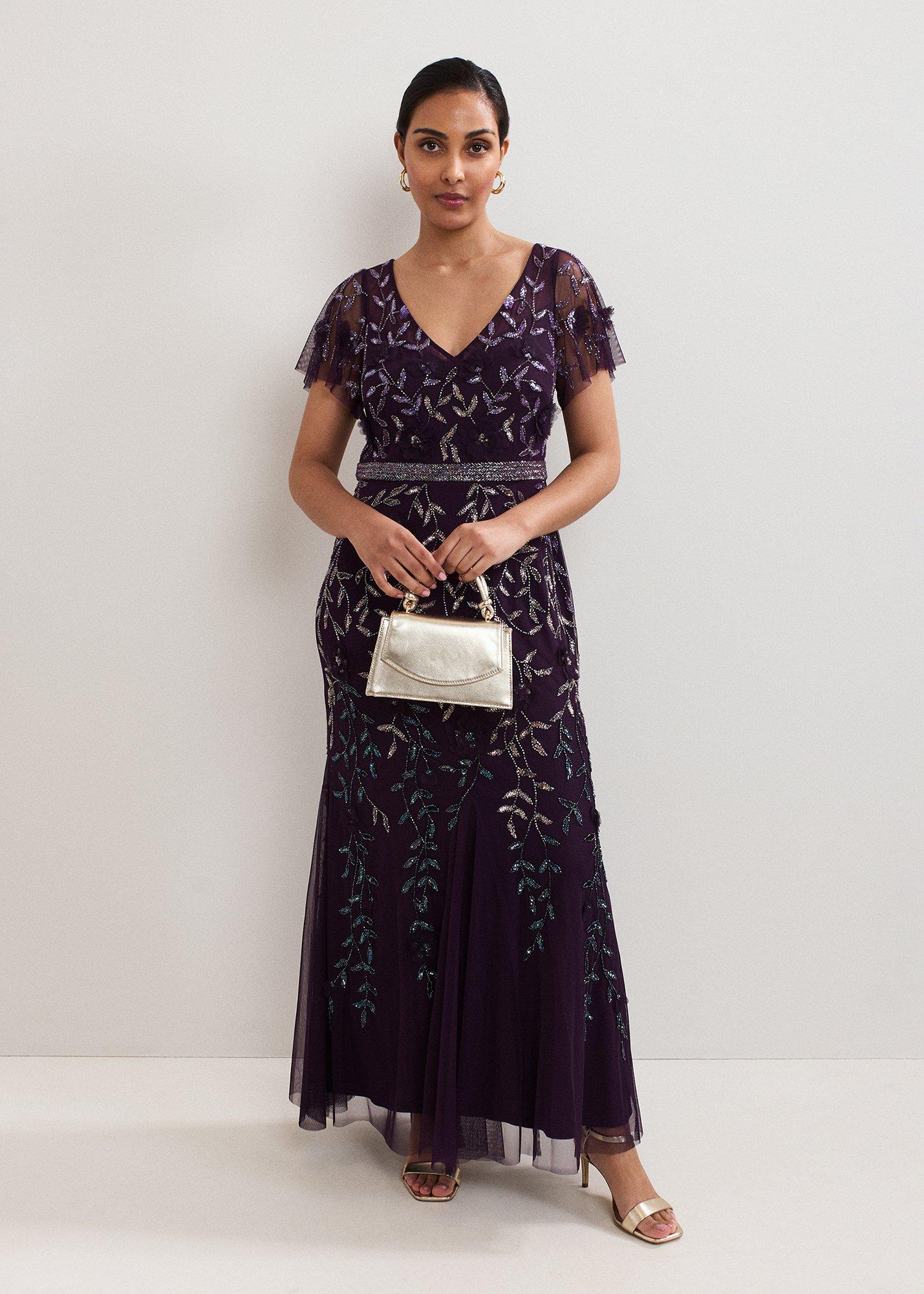 Petite Kaida Beaded Maxi Dress