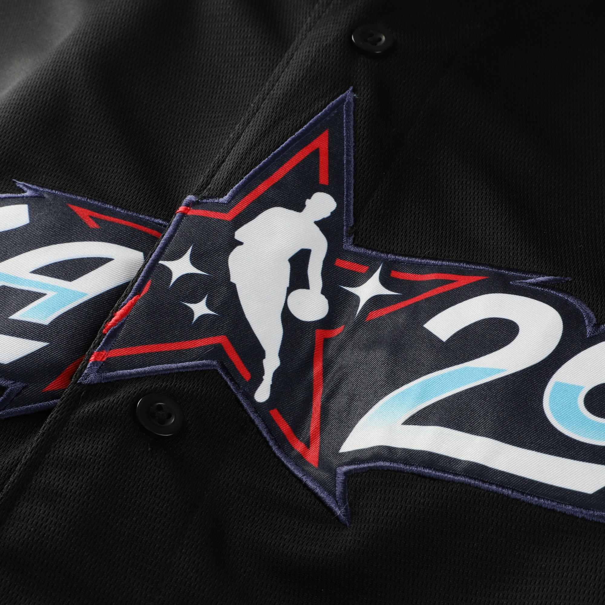 [NJP] 2026 NBA All-Star Game Big & Tall Full-Button Jersey - Black