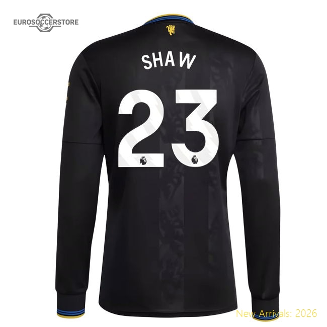 Premium 2025-2026 Man Utd Long Sleeve Third Shirt (shaw 23) - Premium