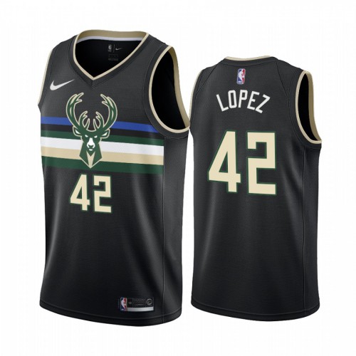 Bucks Black Milwaukee Bucks #42 Nike Jersey - Great Value NBA Fan Apparel