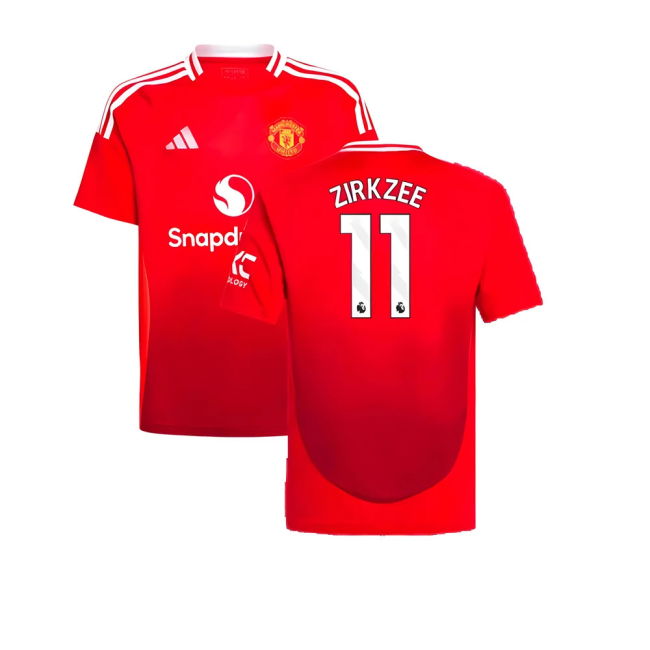 Match Replica Man Utd Home Supporter Kit (Kids) (Zirkzee 11)
