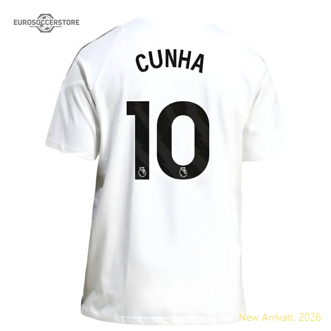 Top-grade 2025-2026 Man Utd Training Tee (white) (cunha 10)