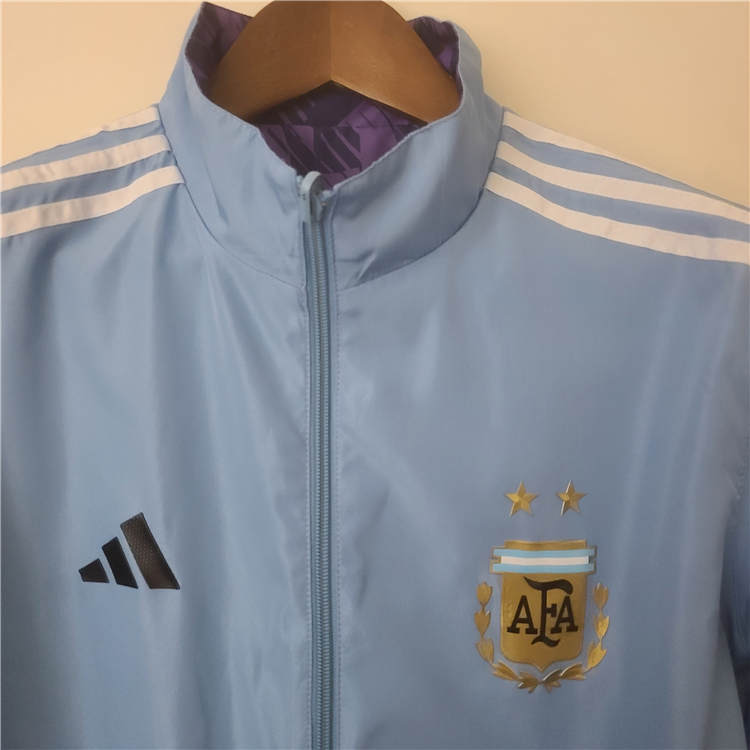 Premium Quality Argentina World Cup 2022 Blue Windbreaker Jacket