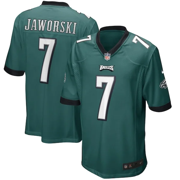 None Ron Jaworski Game Jersey - Green | NFL Player Jersey | NFL Footba