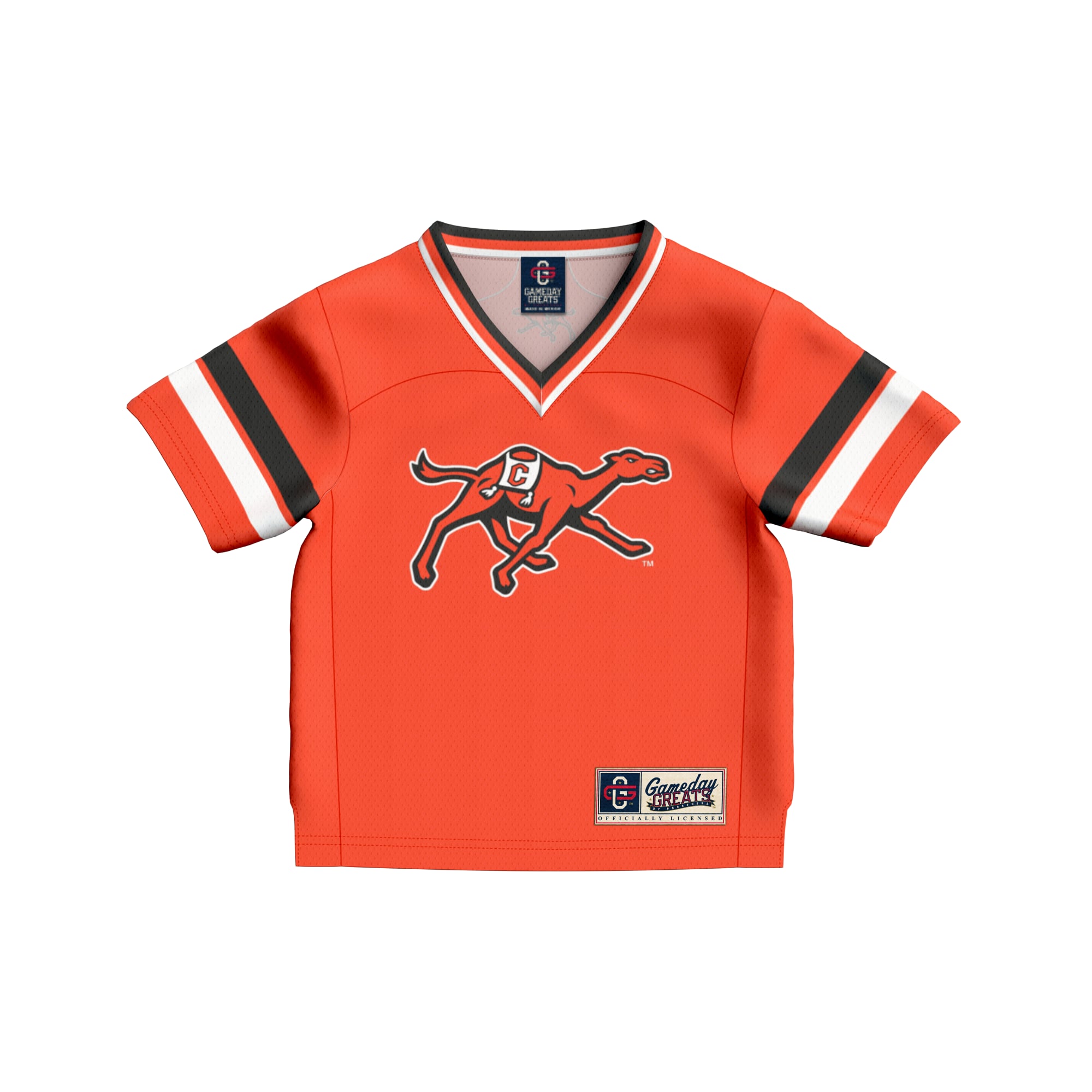 Toddler #1 Orange Campbell Fighting Camels Collegiate Football Fashion Jersey