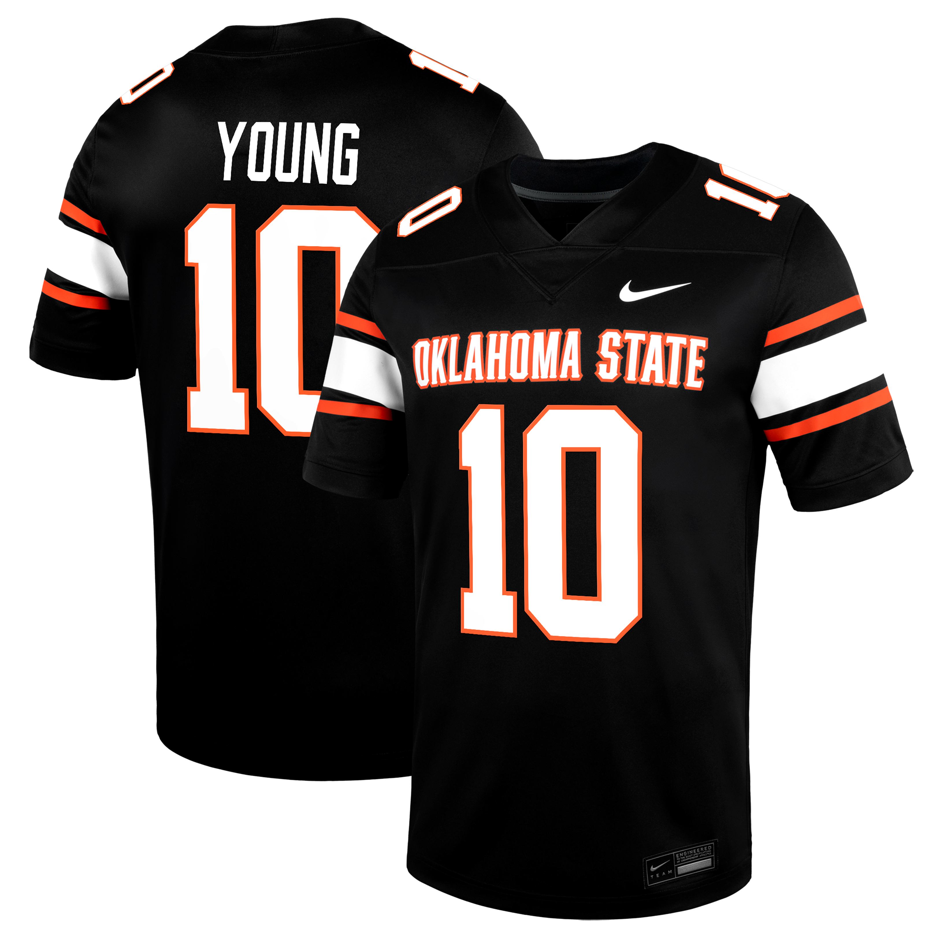 [NJP] Women's Wyatt Young Oklahoma State Cowboys Alternate Game Jersey - Black