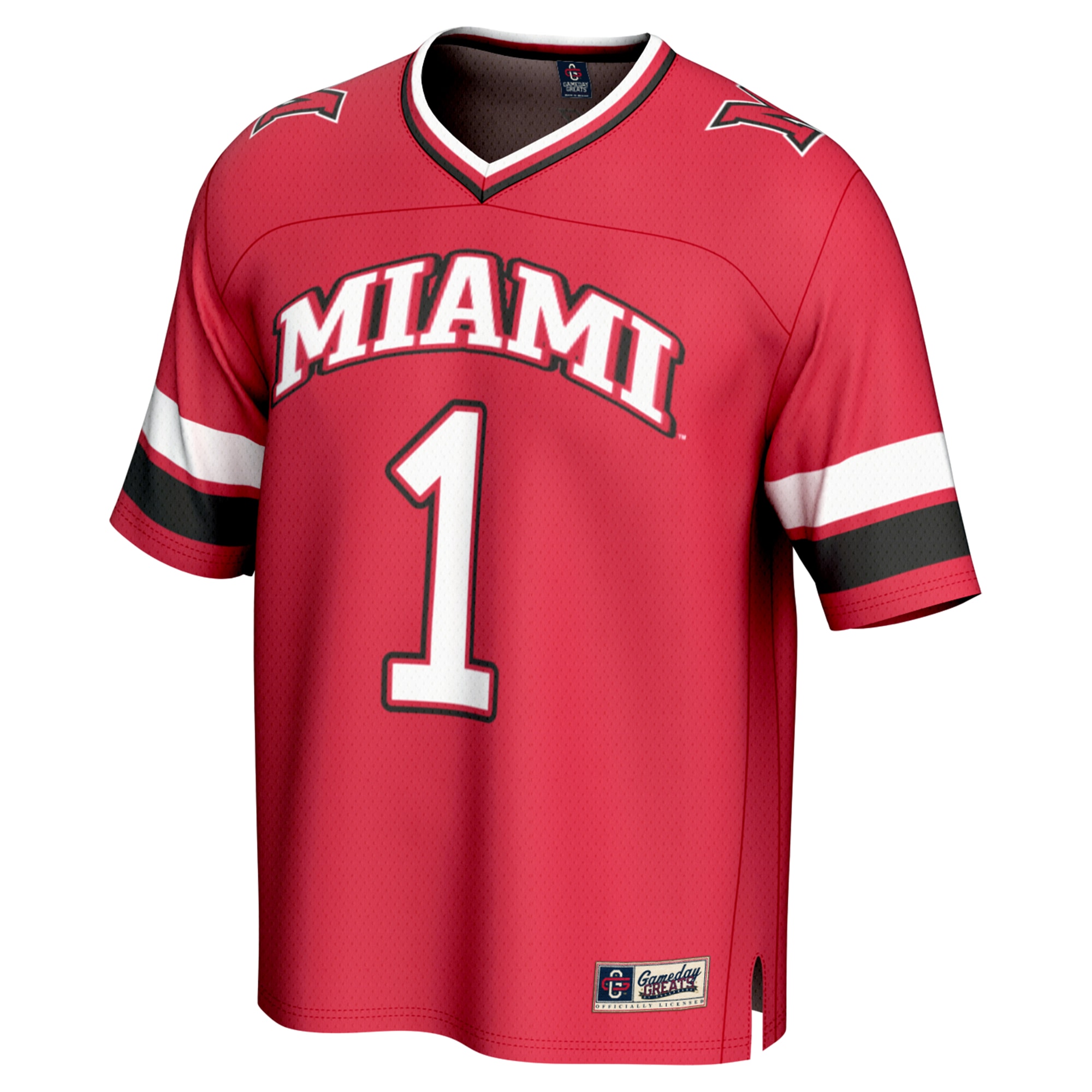 #1 Miami University RedHawks GameDay Greats Unisex Lightweight Collegiate Football Fashion 2026/2027 Football Jersey - Red