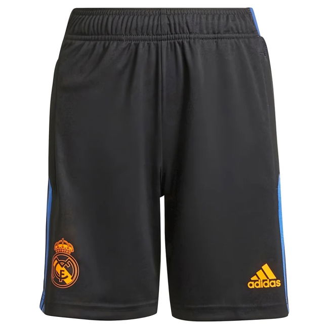 Real Madrid 2021-2022 Training Shorts (Black) - Kids