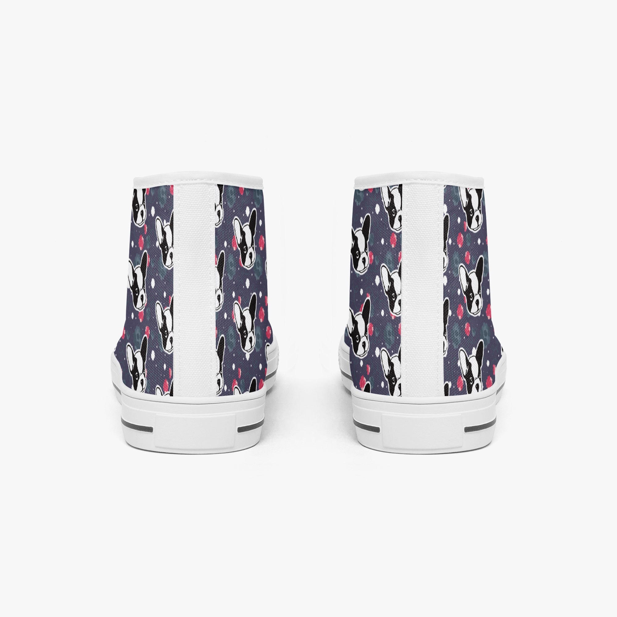 Lover Classic High-top Canvas Shoes Frenchie Themed Wear | Durable Build