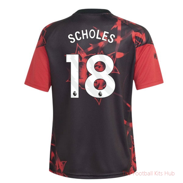 [SPK] 2026/27 Man Utd Home Pre-Match Shirt Red - Kids Scholes 18