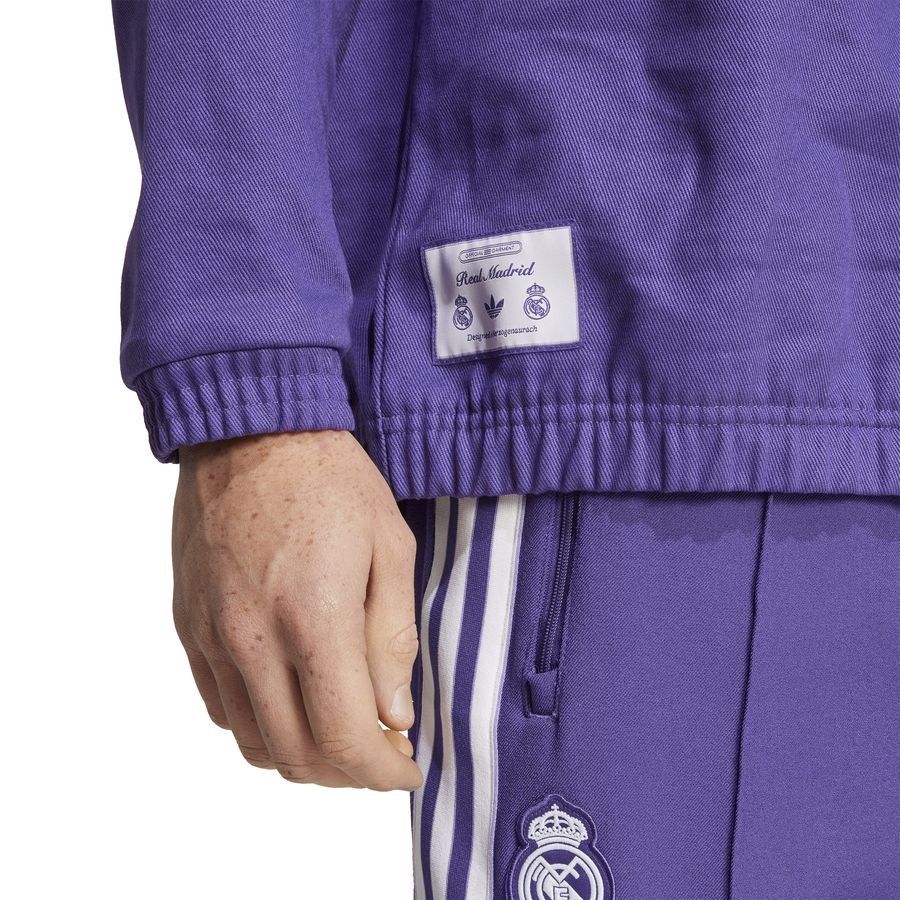 Real Madrid Shirt Drill Top Terrace Icons Unity Purple