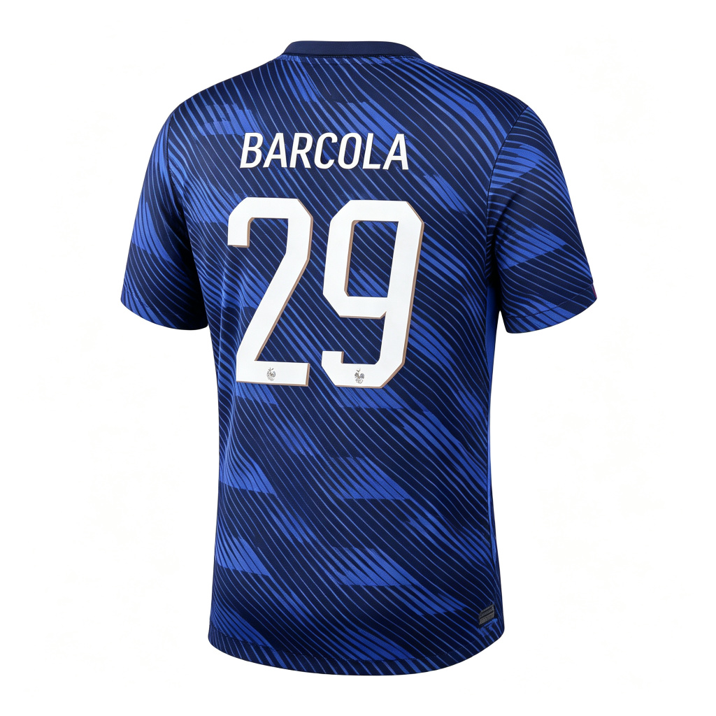 [HP] France Home Warren Barcola #29 Jersey 2026 World Cup
