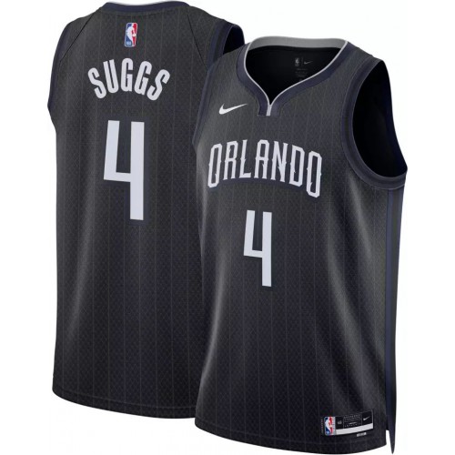 Black Nike Orlando Magic #4 Clippers Jersey - Moisture-Wicking