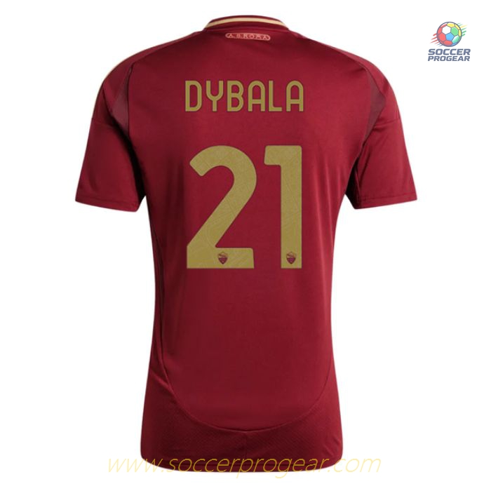 AS Roma Home Youth Football Kit Football Shirt 2024/25 Collection Dybala