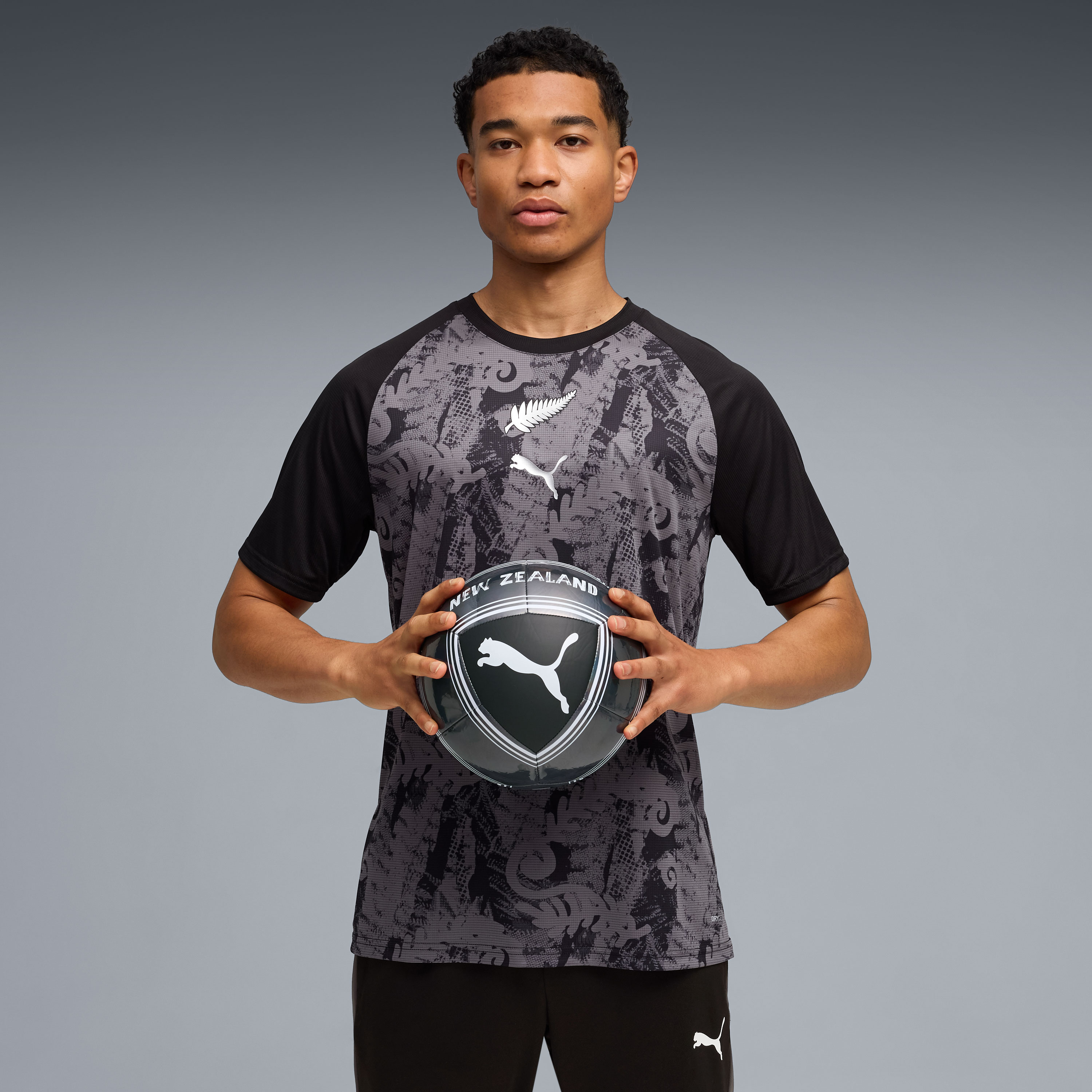 [SJH] New Zealand National Team 2026 Pre-Match Jersey Top - Black