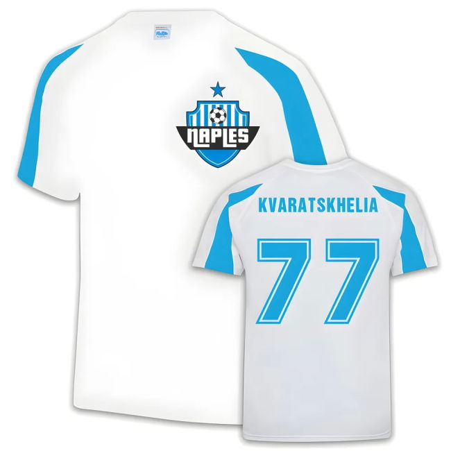 Napoli Training Authentic Replica Jersey (Khvicha Kvaratskhelia 77)