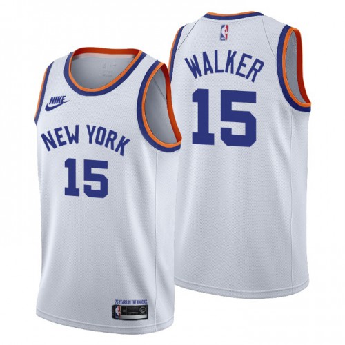 Nike Knicks White York Knicks #15 Jersey - NBA Fan Apparel