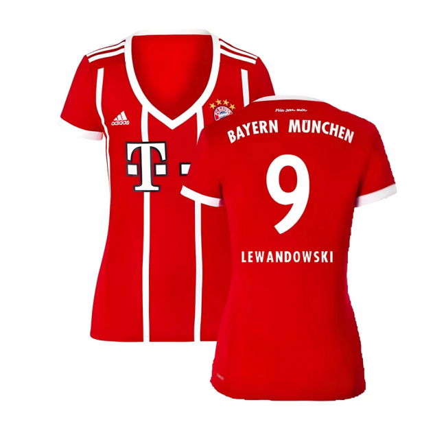 Fervent Bayern Womens Home Shirt Xl Excellent Xl Lewandowski #9 El...