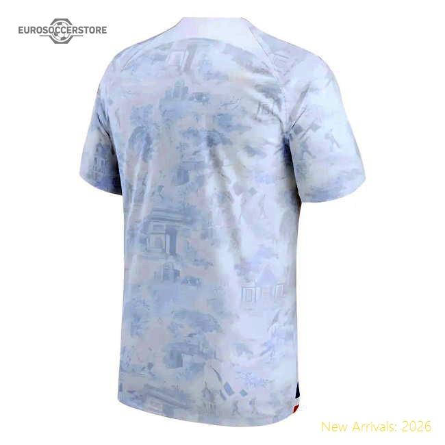 Top France 2022-2023 Official Away Jersey Movement Breathability