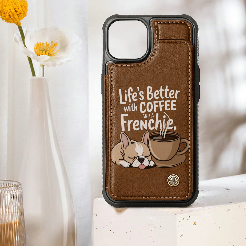 Stylish Gus - Leather Wallet Case For For Iphone & Samsung as a Gift