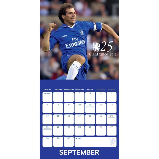 Calendar 2026 2025-2026 Chelsea Club Home Kit