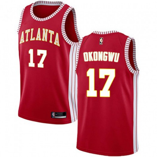 ATL Red Nike A. Hawks #17 NBA Jersey NBA Fan Apparel Game Day Wear