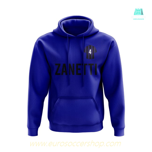 Javier Zanetti Inter Milan Number Hoody (Blue)