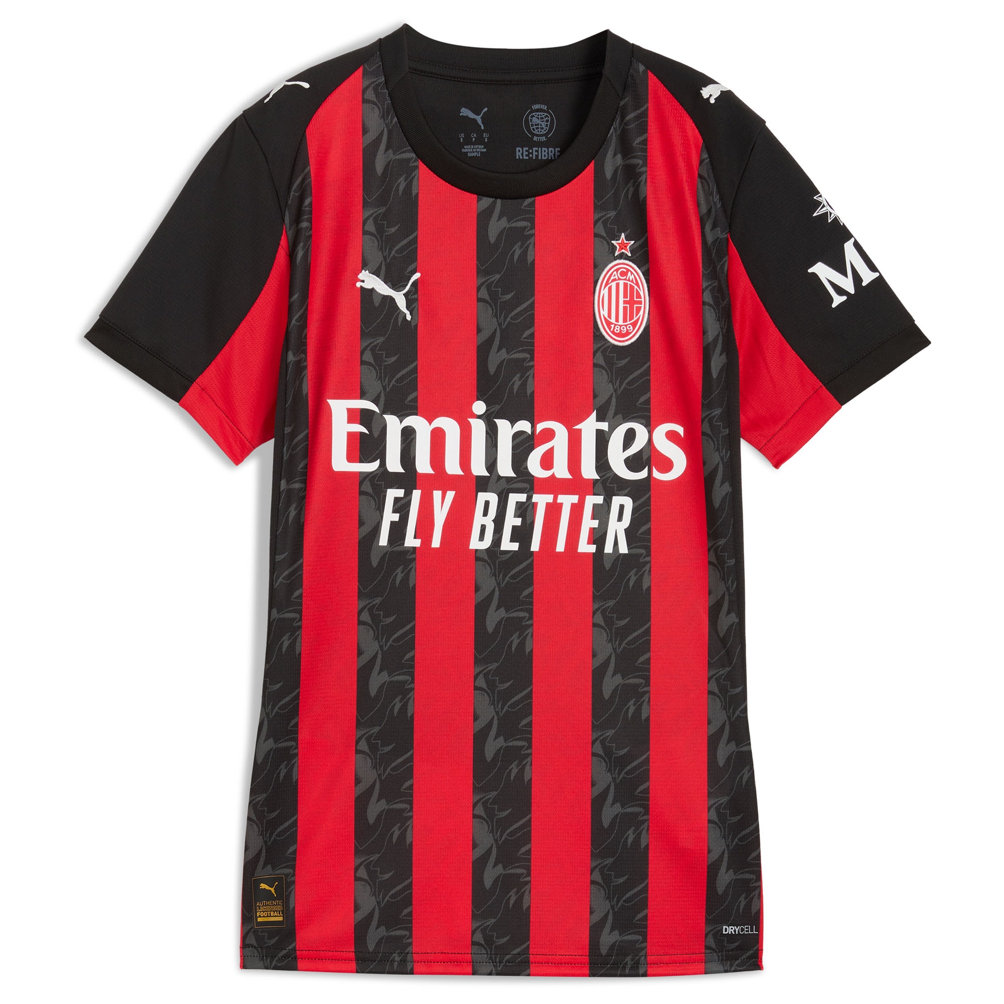 [LK] AC Milan Women's 2025/26 Home Replica Jersey - Red
