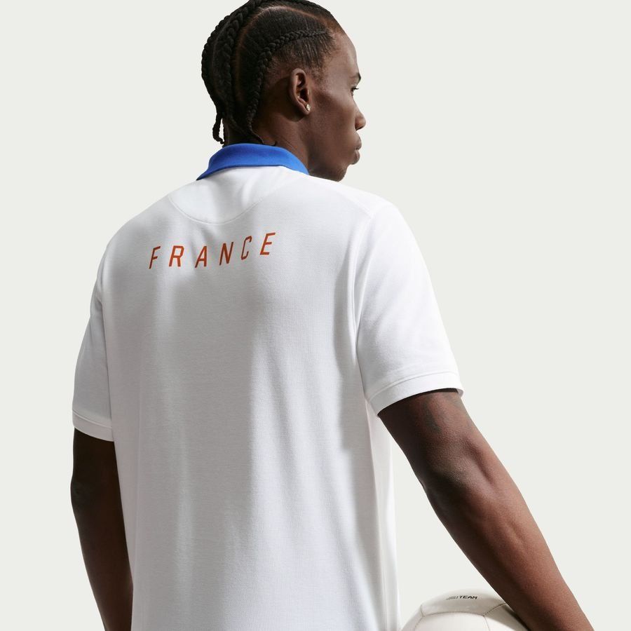 [EFKS] 2026 France Polo Dri FIT World Cup White/Game Royal/Metallic Copper Uniform 2.0
