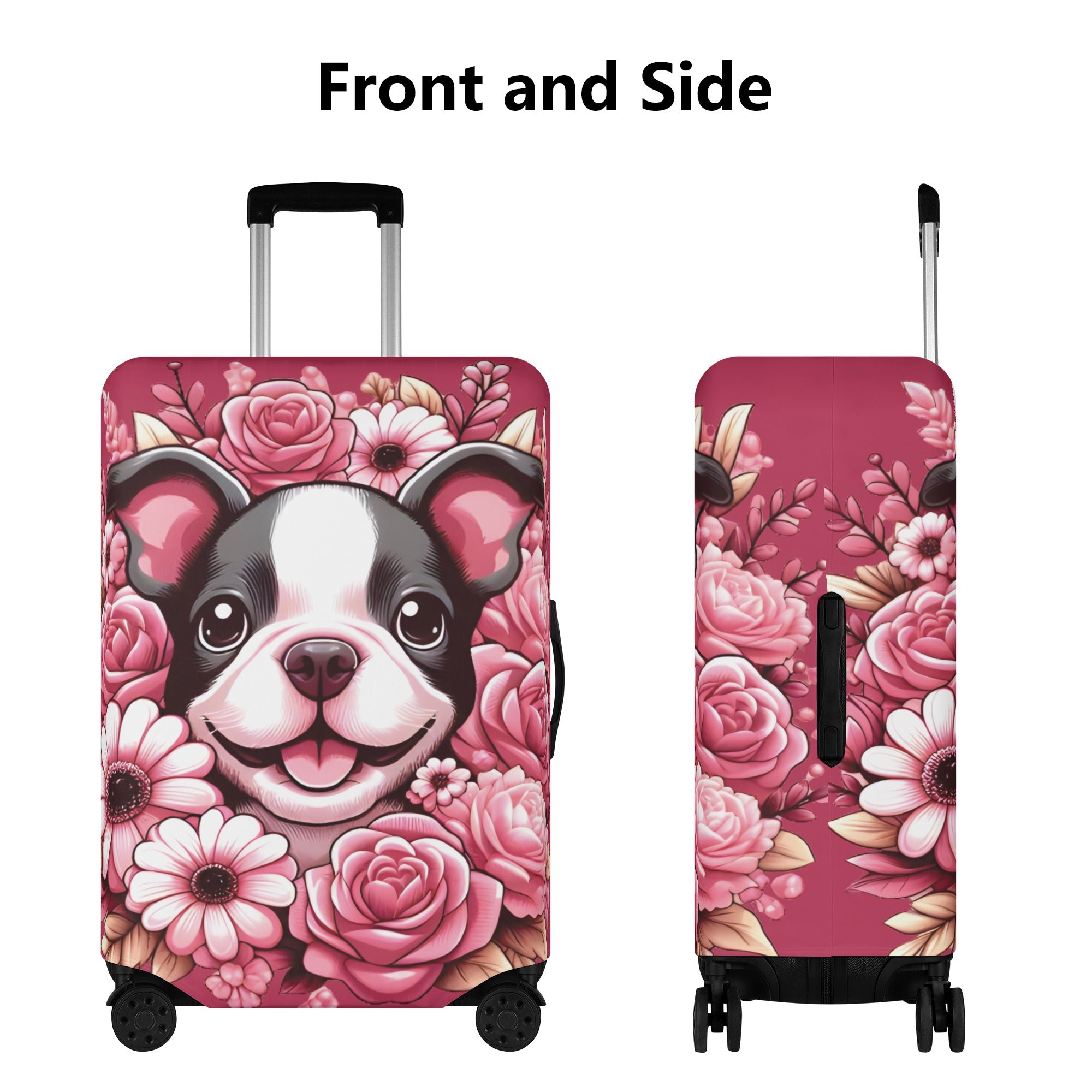 French Bulldog Lacey Luggage Cover For Boston Terrier Lovers Durable Dog Item