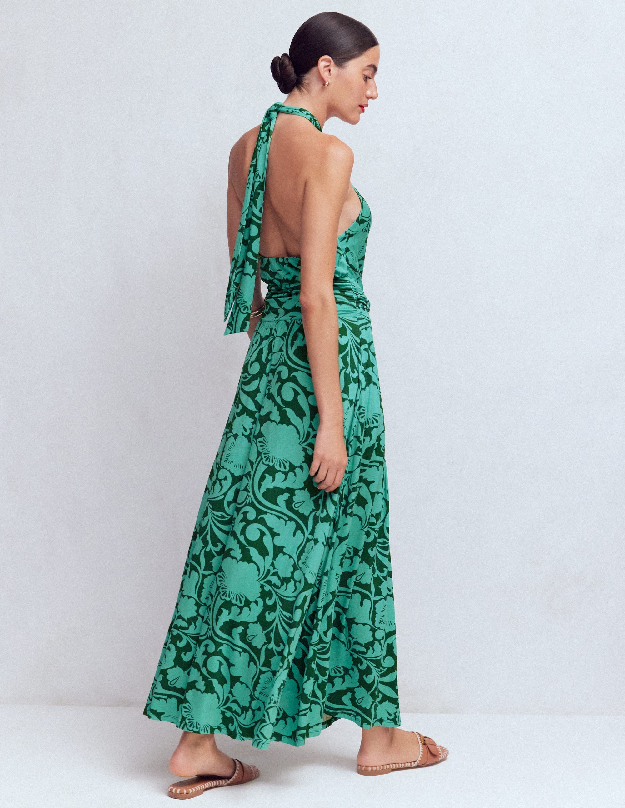 Sydney Twist Neck Jersey Dress
