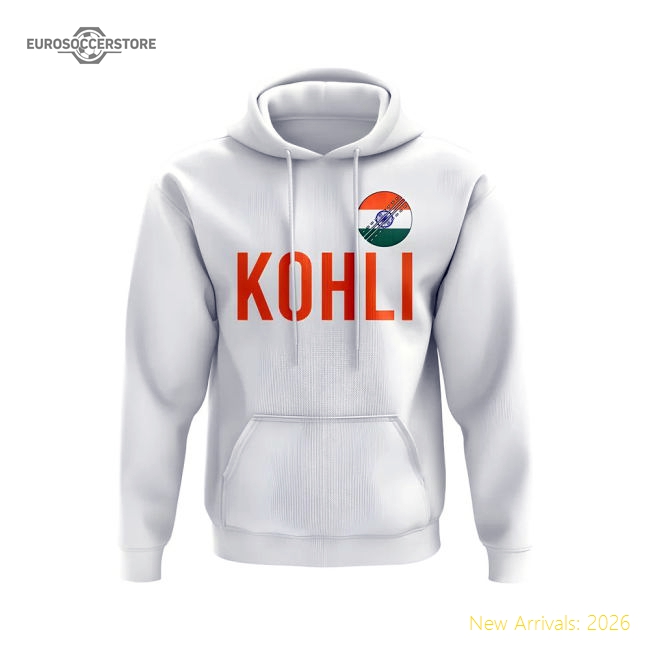 Virat Kholi Blue Tigers Name Hoody (white) - Cost-effective