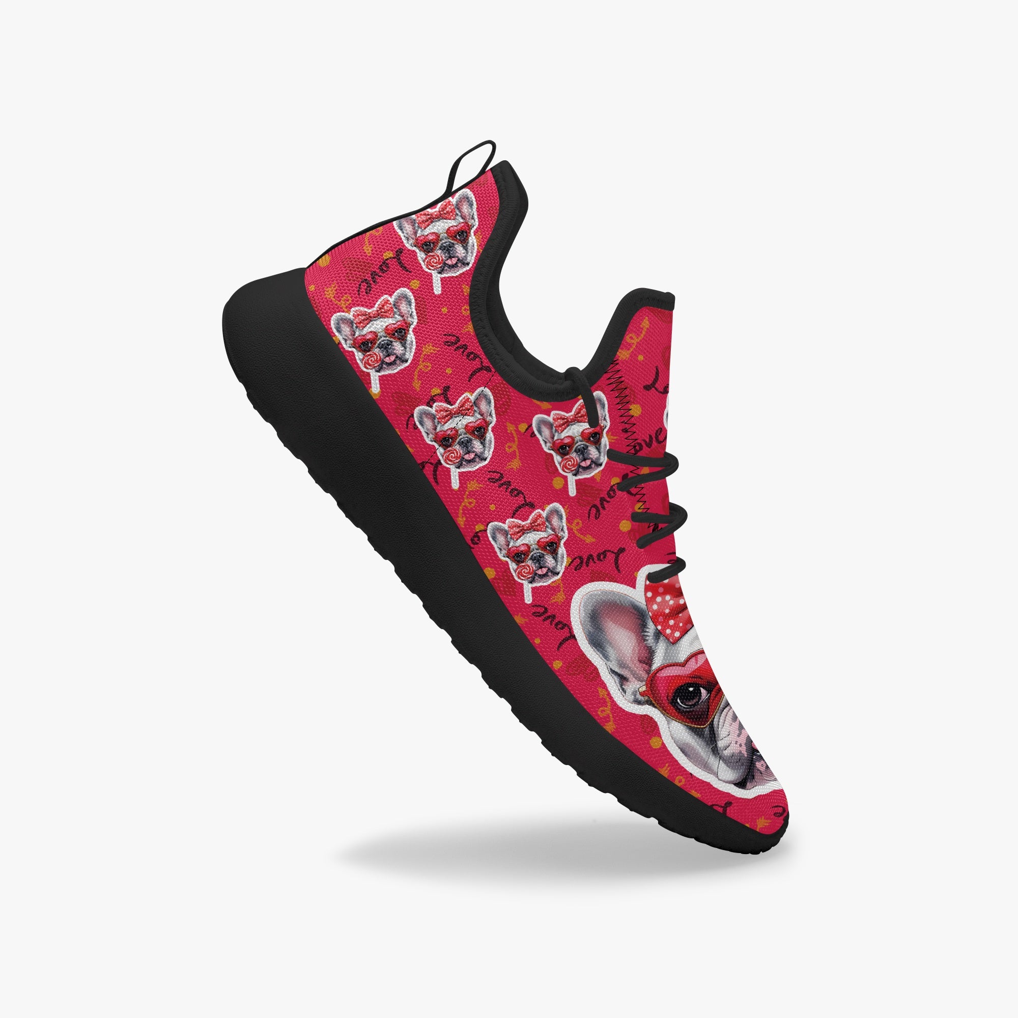 Premium Dove - Durable Classic Sneakers Frenchie Themed Wear