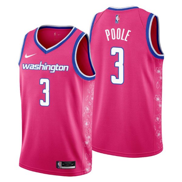 Wizards Jordan Poole #3 Professional 2022 City NBA City Jersey Pink