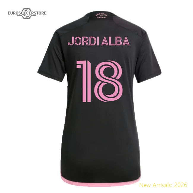 Football Team Womens Jordi Alba Chic Jersey Drycell Flattering