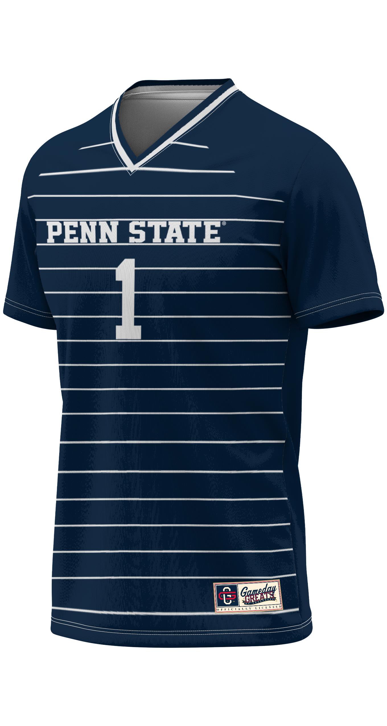 [SJH] Penn State Nittany Lions GameDay Greats Youth Women's Soccer Lightweight Fashion Jersey - Navy