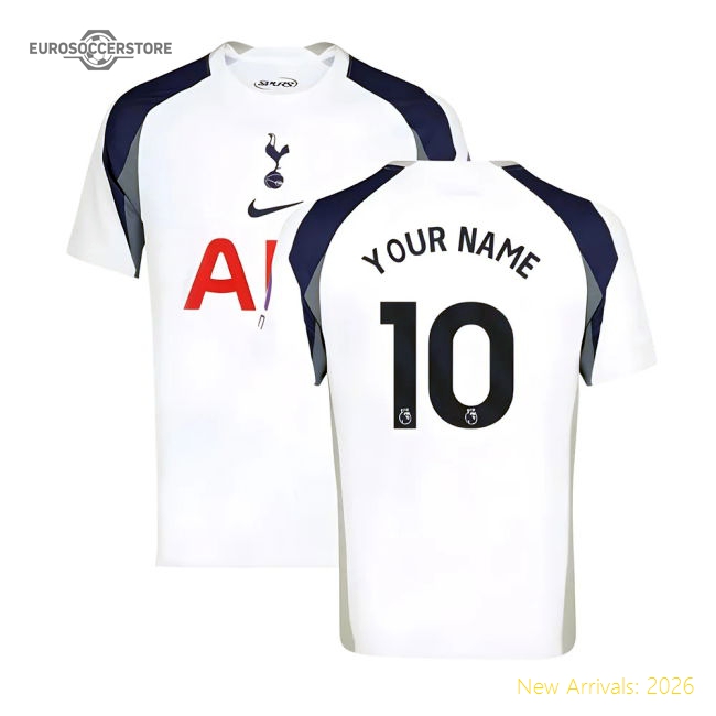 Official 2025-2026 Tottenham Hotspur Home Shirt (your Name) - Premium