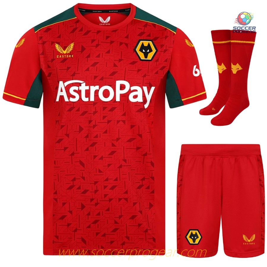 Wolverhampton Away Kids Edition Kit Shirt 2023 2024