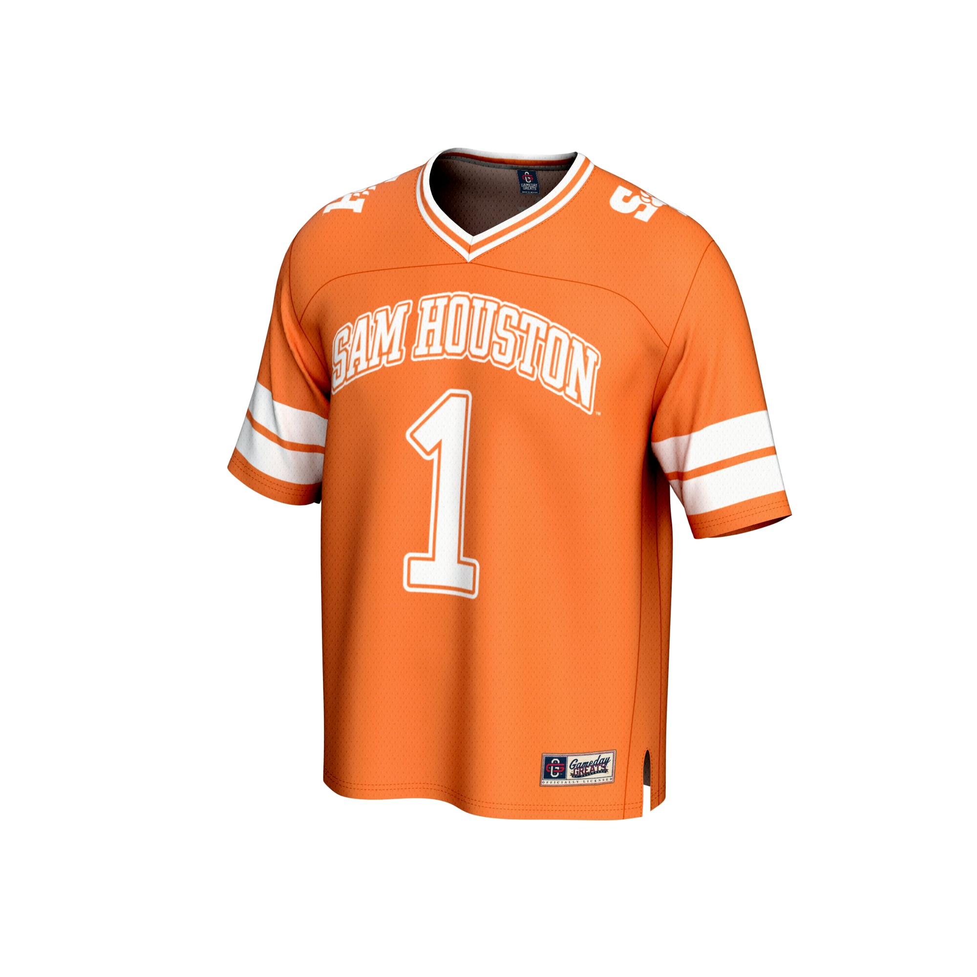 #1 Orange Sam Houston State Bearkats Lightweight Collegiate Football Fashion Jersey