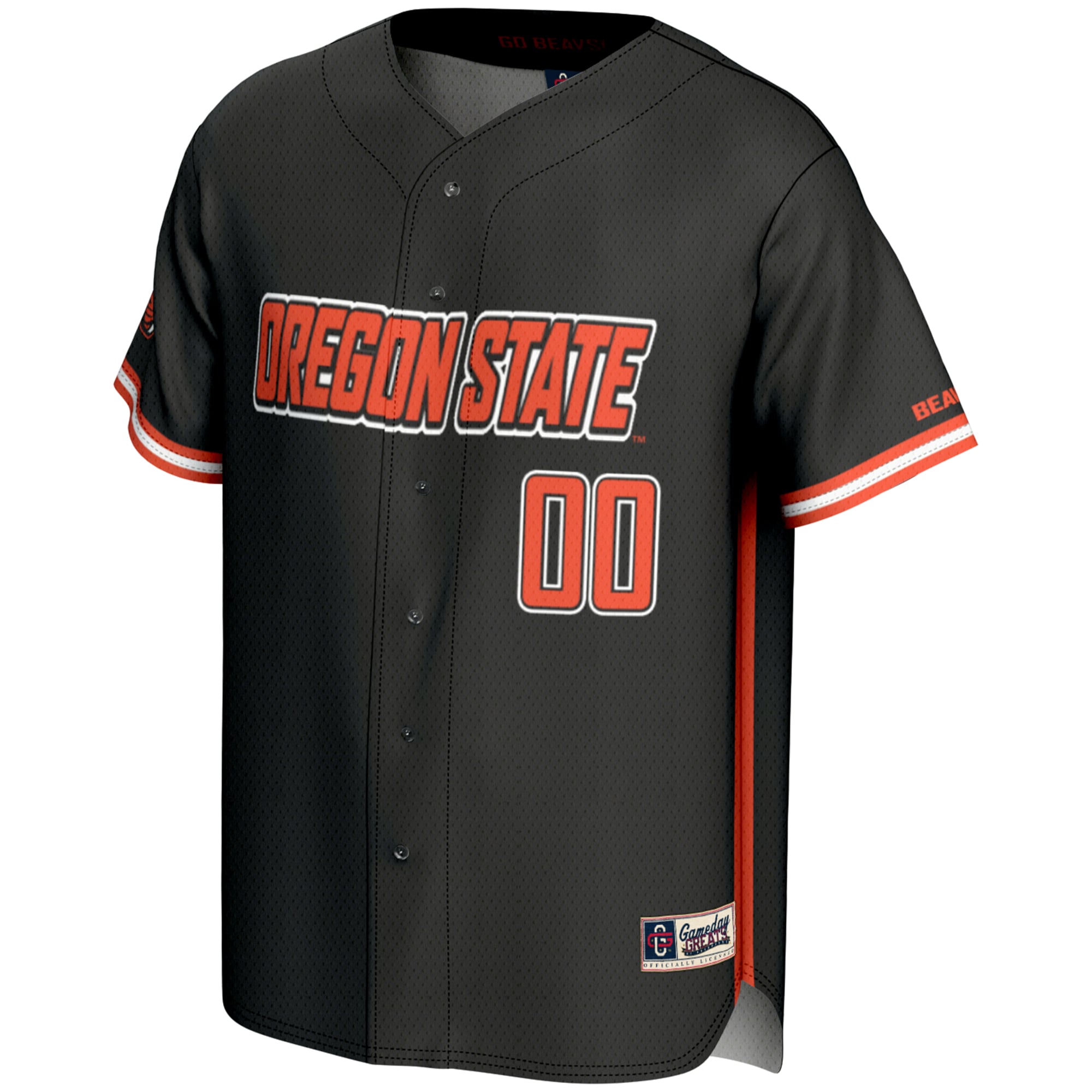 [NJP] Oregon State Beavers GameDay Greats NIL Pick-A-Player Lightweight Baseball Jersey - Black