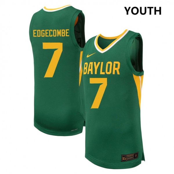 Nike Baylor Bears #7 VJ Edgecombe Youth Stitch Jerseys - Green