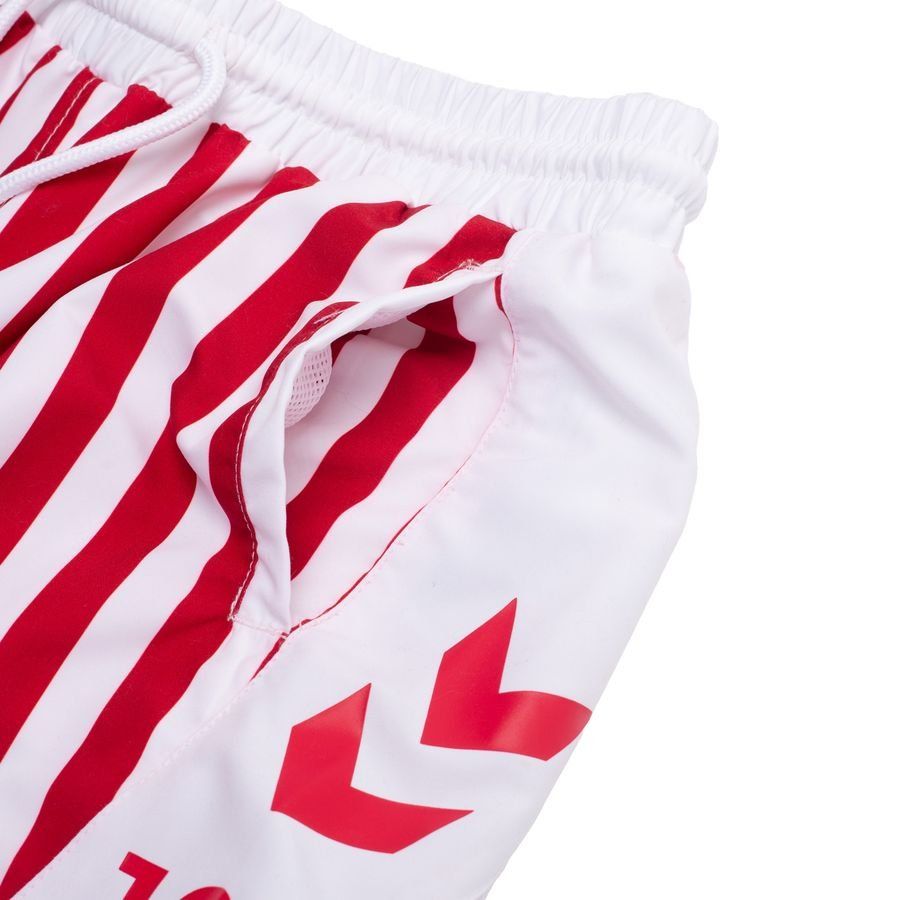 Denmark Swim Shorts Retro Tango Red/pure White Kids