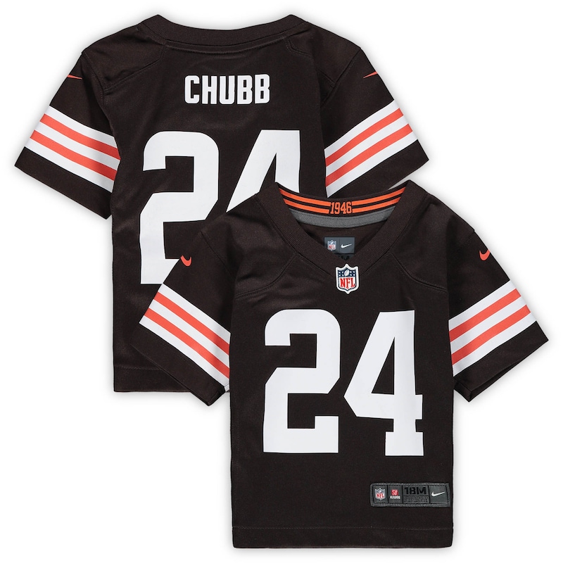 None Nick Chubb CLE Browns Official Replica Jersey Game Day Wear