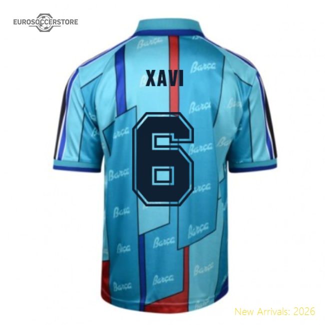 Superior Score Draw Fcb 1997 Ecwc Final Retro Football Shirt (xavi 6)